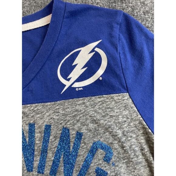 Tampa Bay Lightning Shirt Women’s Maternity Large Touch Alyssa Milano Hockey - Picture 3 of 6
